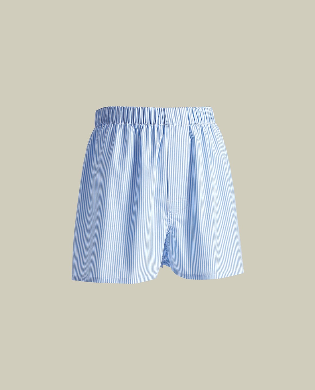 CHARLES TYRWHITT - Quần short nam ống rộng lưng thun kẻ sọc