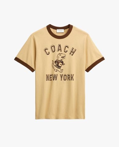  COACH - Áo thun nam cổ tròn tay ngắn Rexy Ringer 