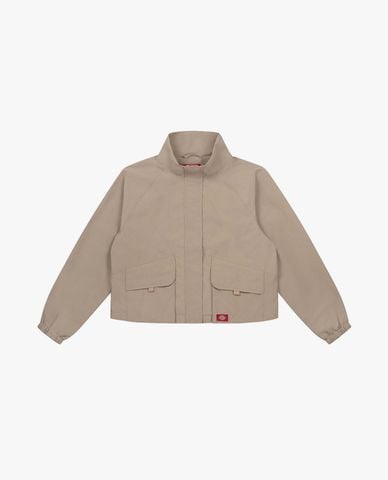  DICKIES - Áo khoác croptop nữ cổ trụ tay dài 
