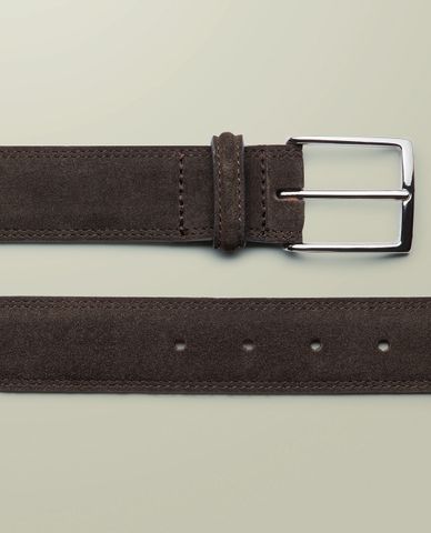  CHARLES TYRWHITT - Thắt lưng nam bản vừa Suede Leather 