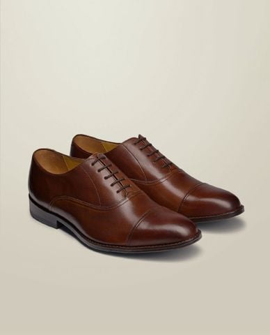  CHARLES TYRWHITT - Giày oxford nam mũi nhọn Leather 