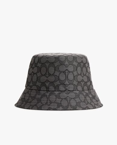  COACH - Nón bucket nữ Signature Jacquard 