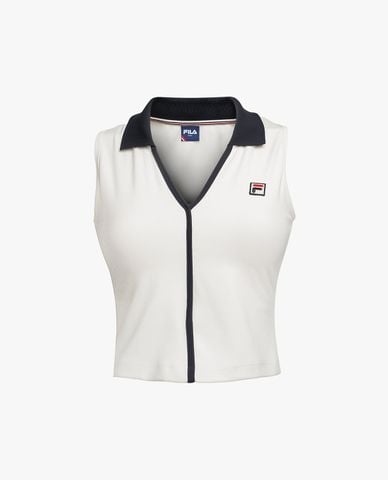  FILA - Áo sát nách nữ phom croptop Tennis AeroFlex Ace 