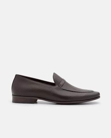  PEDRO - Giày lười nam mũi tròn Woven Leather 