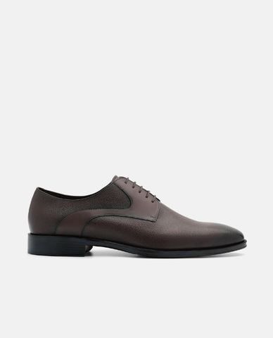  PEDRO - Giày tây nam mũi tròn Saffiano Leather 
