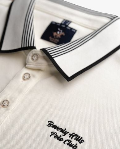  BEVERLY HILLS POLO CLUB - Áo polo nam tay ngắn phối logo 
