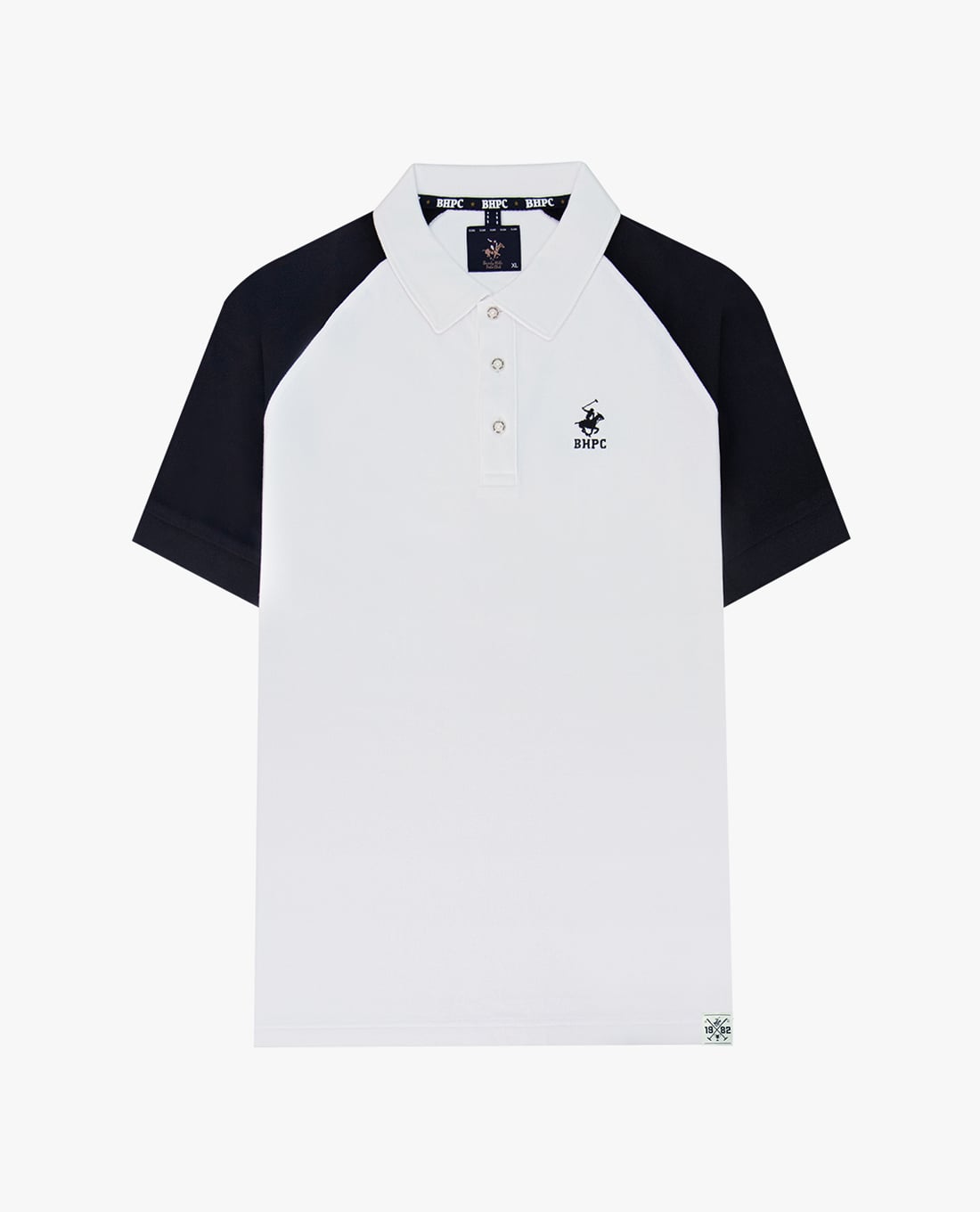 BEVERLY HILLS POLO CLUB - Áo polo nam cổ bẻ tay ngắn thêu logo