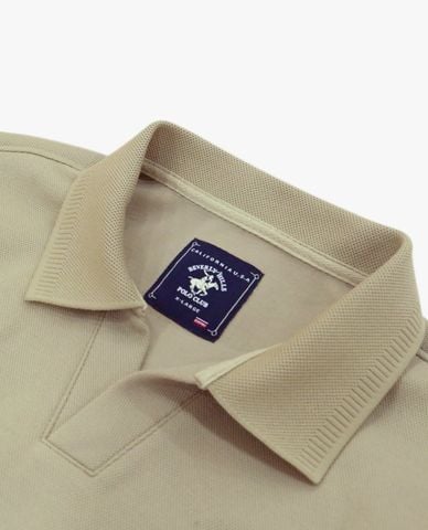  BEVERLY HILLS POLO CLUB - Áo sweatshirt nam cổ bẻ tay dài cổ điển 