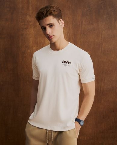  BEVERLY HILLS POLO CLUB - Áo thun nam cổ tròn tay ngắn thêu logo 