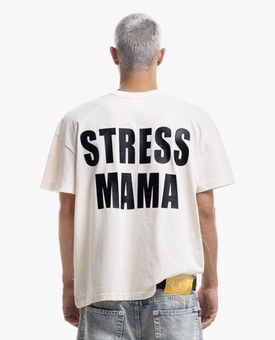  STRESSMAMA - Áo thun unisex cổ tròn tay ngắn Basic 