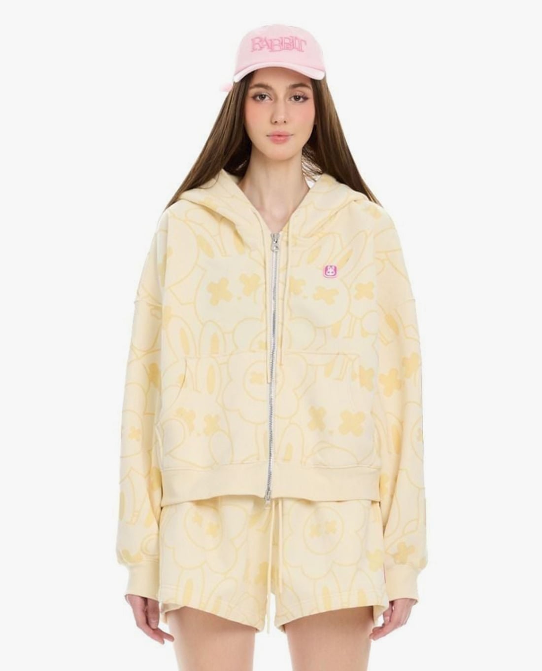 BAD RABBIT CLUB - Áo khoác phối mũ unisex Summer Rabbit