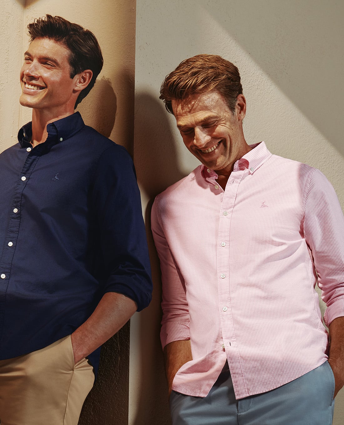 CHARLES TYRWHITT - Áo sơ mi nam cổ bẻ tay dài Washed Oxford
