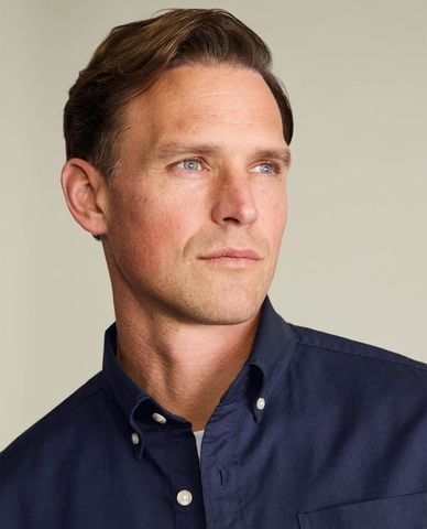  CHARLES TYRWHITT - Áo sơ mi nam cổ bẻ tay ngắn phối túi 