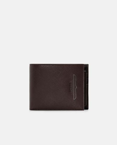  PEDRO - Ví nam dáng ngắn gập đôi Saffiano Leather 