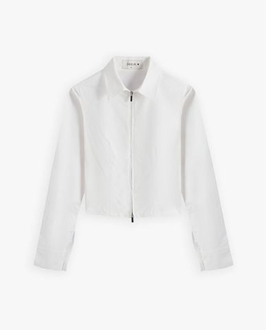 DEZUS - Áo sơ mi nữ tay dài phom croptop Wasyer 