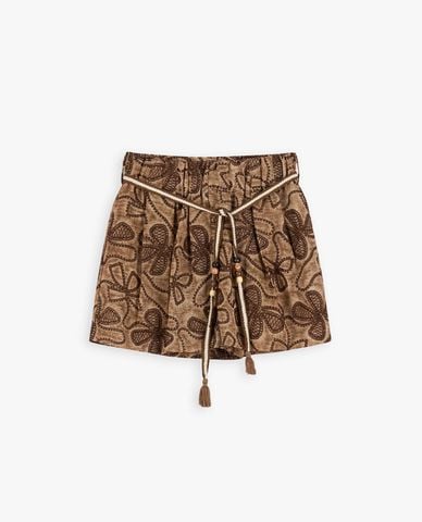  DEZUS - Quần short nữ ống rộng dây rút Gisea 