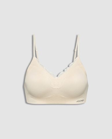  JOCKEY - Áo ngực seamless phối ren mút mỏng 