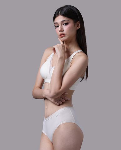 MISAKI - Quần lót hipster nữ cotton spandex trơn 