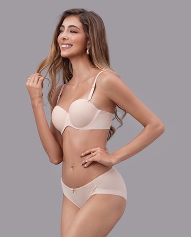  MISAKI - Quần lót bikini nữ poly spandex trơn 