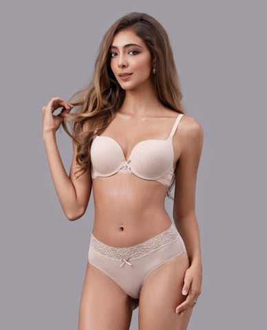  VERA - Quần lót bikini nữ microfiber phối ren 
