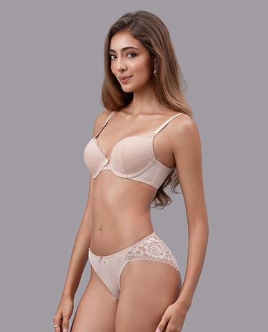  VERA - Quần lót bikini nữ microfiber phối ren 