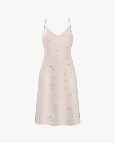  VERA - Đầm midi mặc nhà hai dây latin in 