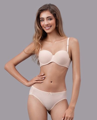  MISAKI - Quần lót bikini nữ poly spandex trơn 