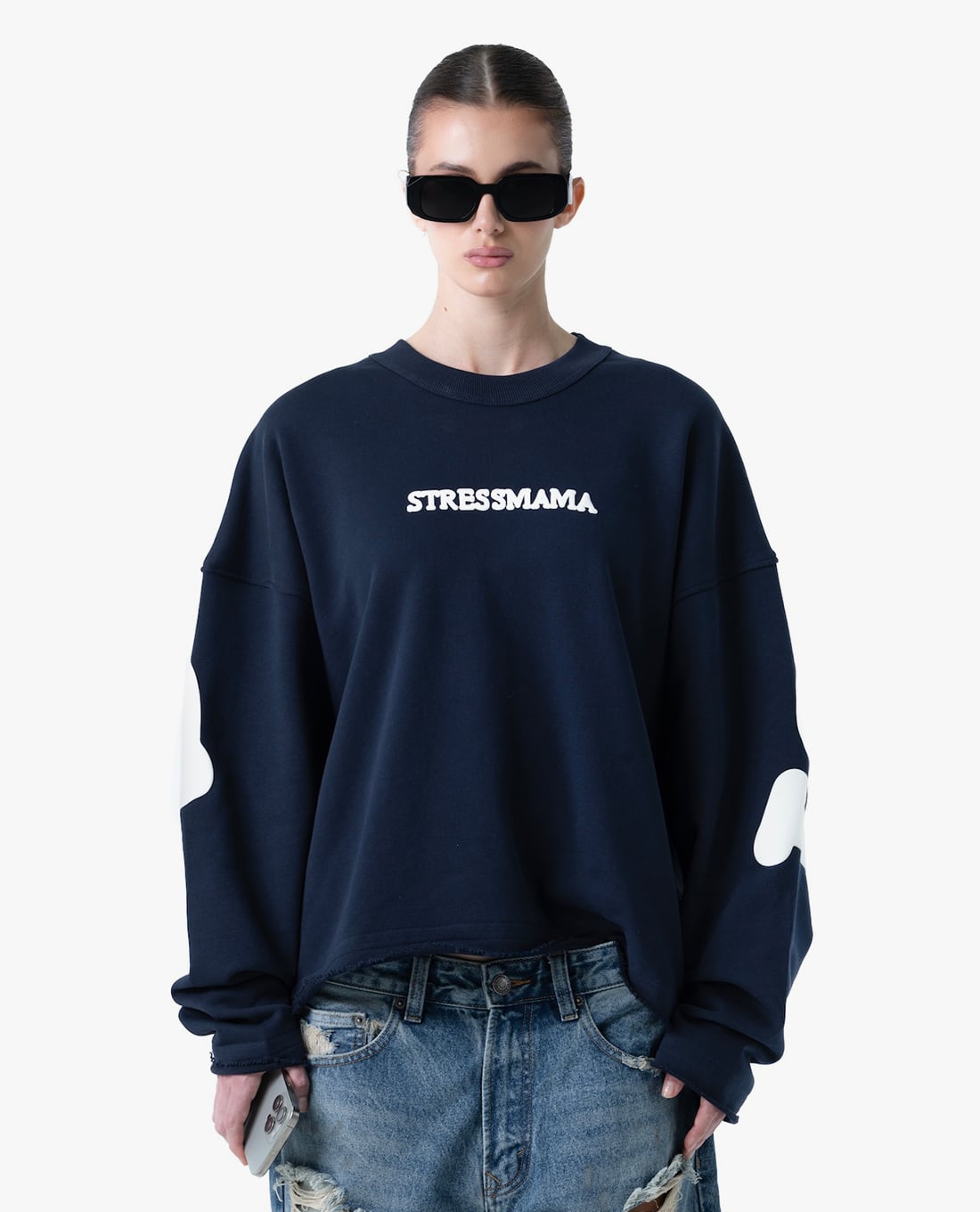 STRESSMAMA - Áo thun unisex cổ tròn tay dài IGIFMS