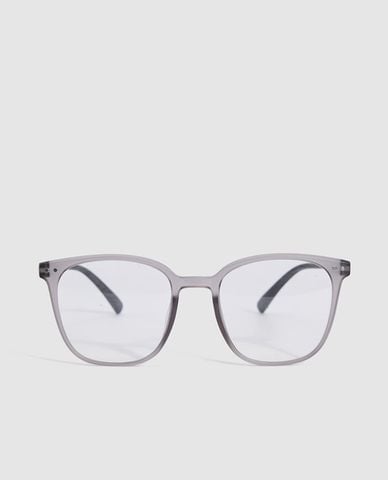  URBAN REVIVO - Kính mát nam gọng vuông trong suốt 