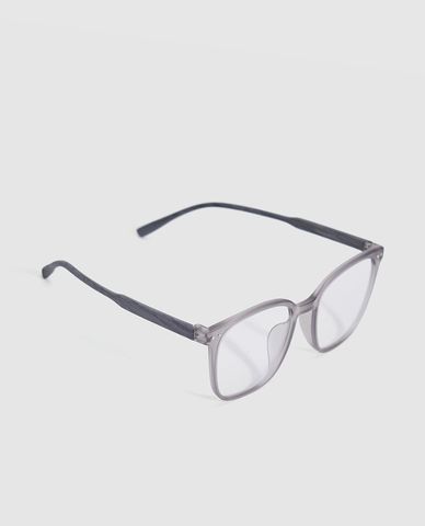  URBAN REVIVO - Kính mát nam gọng vuông trong suốt 