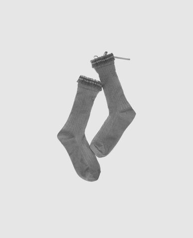  URBAN REVIVO - Vớ nữ cổ cao phối nơ 