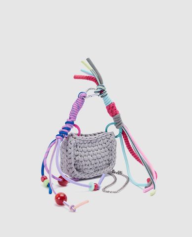  URBAN REVIVO - Túi xách nữ phom chữ nhật phối dây thừng đa sắc 