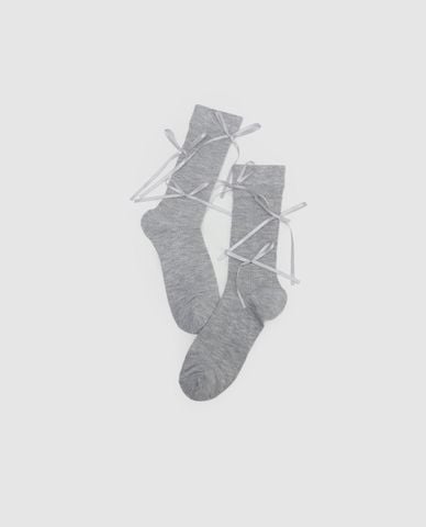  URBAN REVIVO - Vớ nữ cổ cao đan ruy băng 