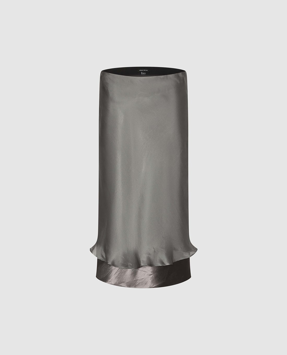 URBAN REVIVO - Chân váy phom suông midi viền lượn sóng