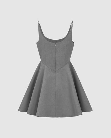  URBAN REVIVO - Đầm hai dây mini dáng xòe 