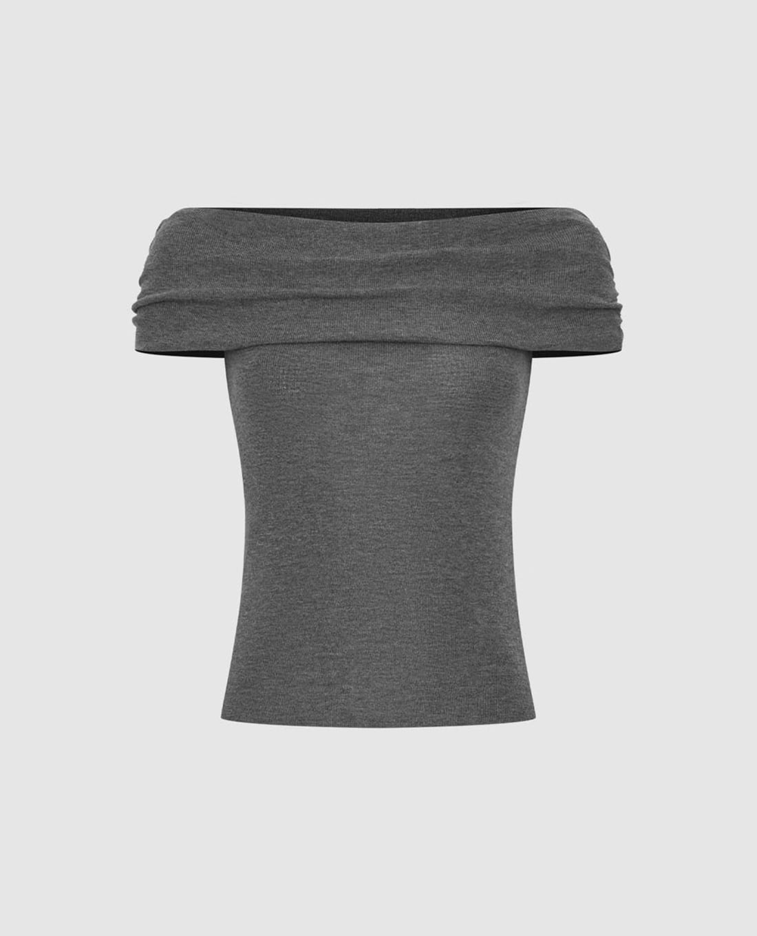 URBAN REVIVO - Áo trễ vai nữ phom ôm thời trang