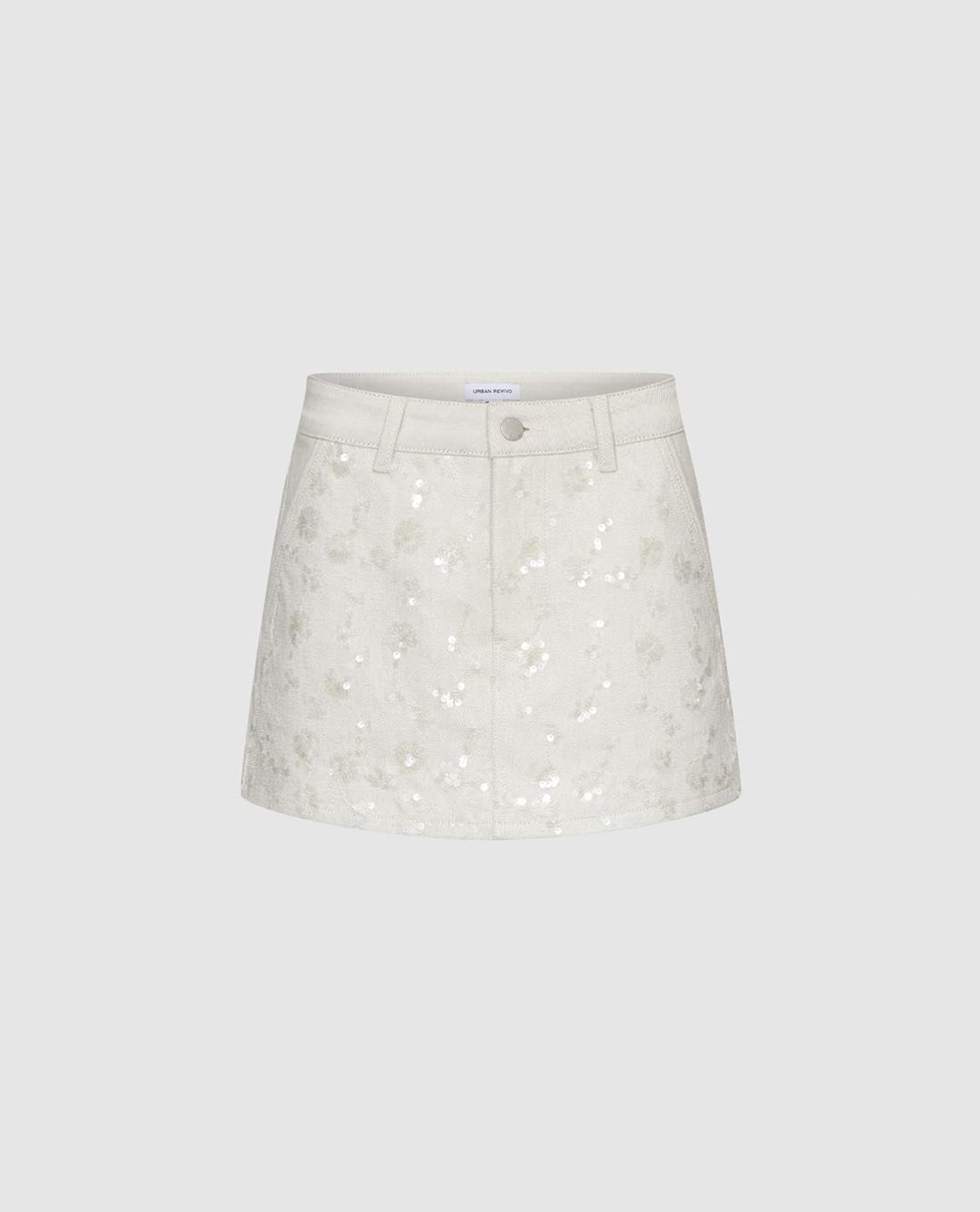 URBAN REVIVO - Quần short giả váy nữ đính sequin