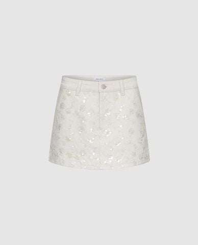  URBAN REVIVO - Quần short giả váy nữ đính sequin 