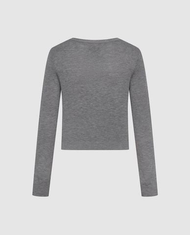  URBAN REVIVO - Áo khoác cardigan nữ cổ tròn tay dài 