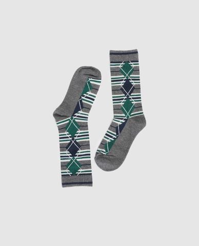  URBAN REVIVO - Vớ unisex cổ cao dệt họa tiết 