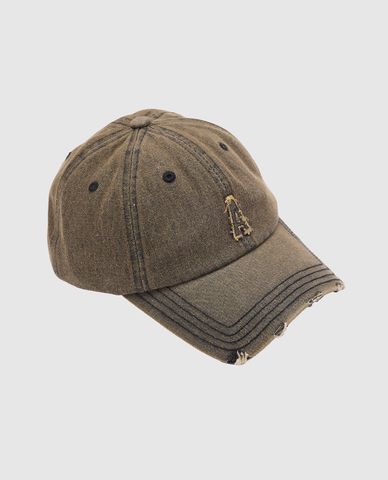  URBAN REVIVO - Nón bóng chày unisex thêu họa tiết 