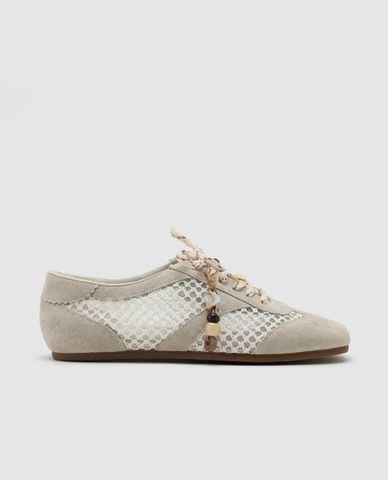  URBAN REVIVO - Giày sneakers nữ cổ thấp phong cách retro 