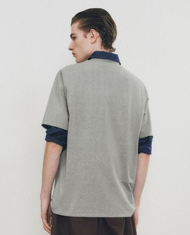  URBAN REVIVO - Áo thun nam cổ tròn tay ngắn hiện đại 