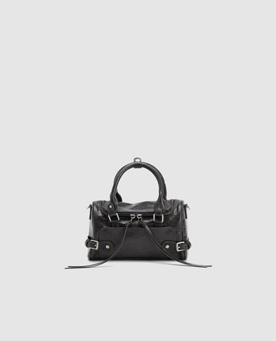  URBAN REVIVO - Túi xách nữ phom chữ nhật phối dây rút 