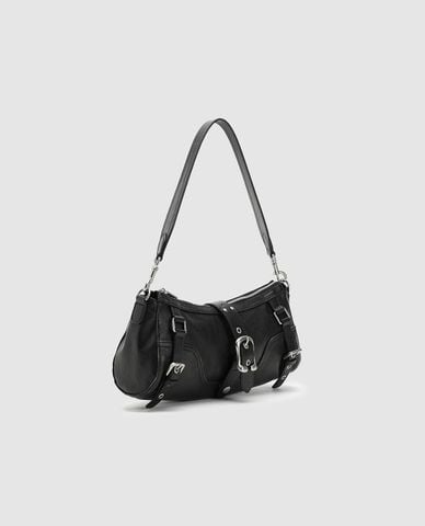  URBAN REVIVO - Túi đeo vai nữ phom chữ nhật khóa kim loại 