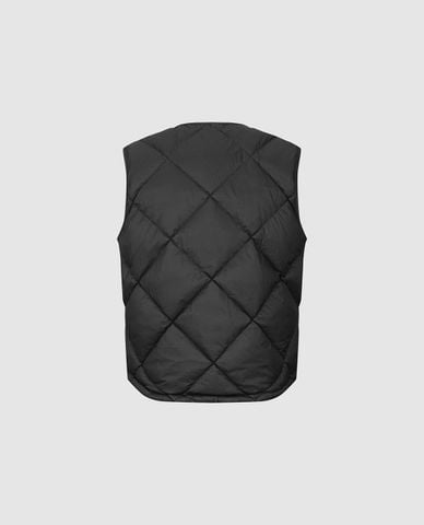  URBAN REVIVO - Áo khoác gilet nam cổ tròn chần bông 