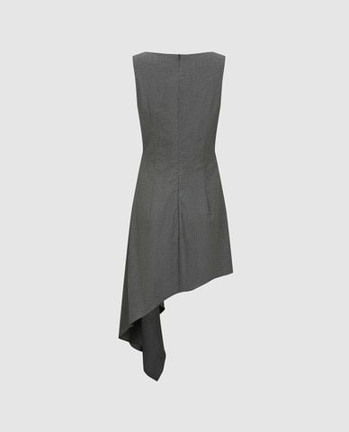  URBAN REVIVO - Đầm sát nách mini vạt bất đối xứng 