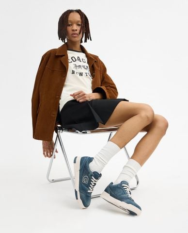  COACH - Giày sneakers nữ cổ thấp Soho In Loved Denim 