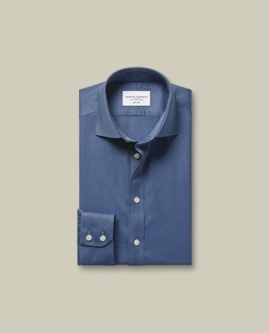  CHARLES TYRWHITT - Áo sơ mi nam cổ bẻ tay dài Non Iron Twill 