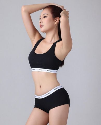  JOCKEY - Quần lót nữ dáng boyshort in logo 